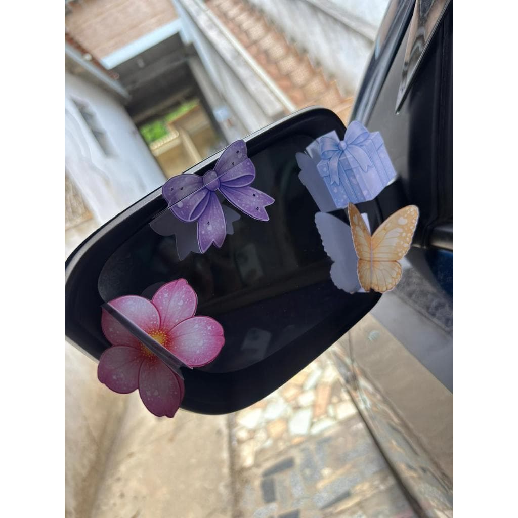 Tag Panfleto de Retrovisor - Divulgação Criativa para Carros - Card Personalizado c/ QR Code