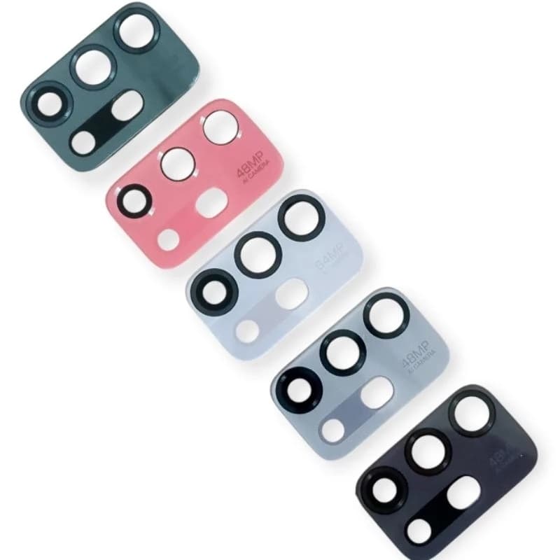 Lente Camera Traseira Moto G10  / G20 / G30 Cinza/Branco Vidrinho