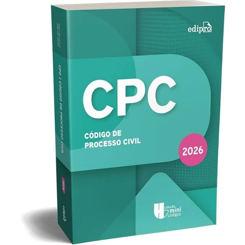 CPC - Código de processo civil 2026 - Coleção Mini Códigos - ( LANÇAMENTO ) Livros de direito