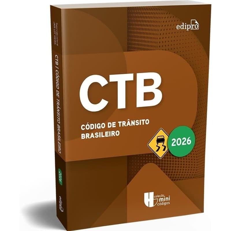 CTB - Código de Trânsito Brasileiro 2026 - Edição atualizada - Coleção Mini Códigos ( LANÇAMENTO ) - Livros de direito