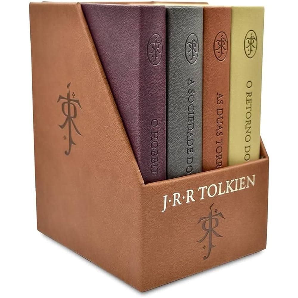 Box Luxo 4 livros Senhor dos Anéis + O Hobbit - Tolkien