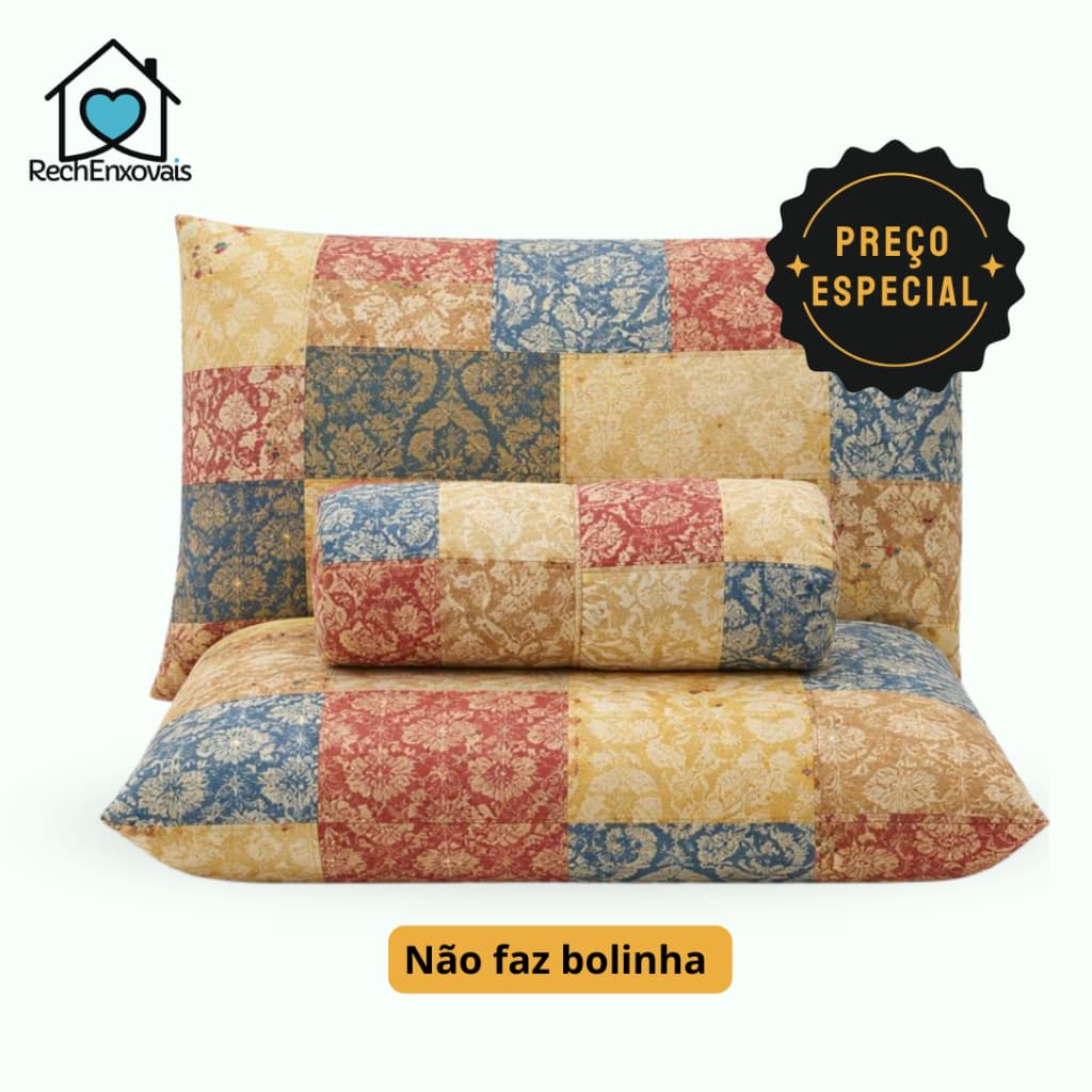 Kit Jogo de Lençol Queen 3 Peças com Elástico 1,98 m x 1,58 m x 0,3 m Altura Estampas Sortidas