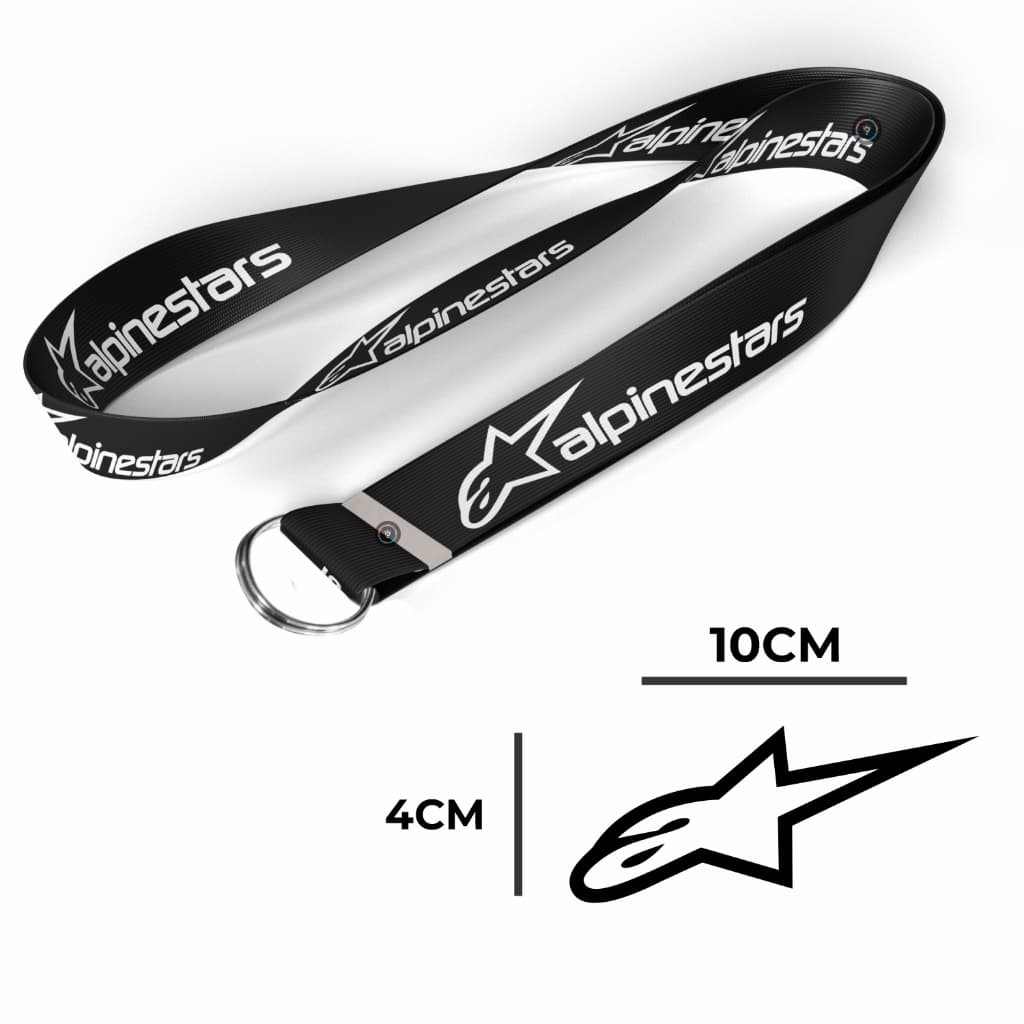 Kit Adesivo e Cordão Alpinestars Personalizado Poliéster Vinil