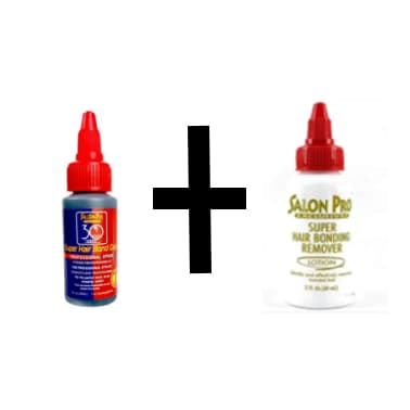 Kit Cola 30 Sec. Para Extensão de Cílios 30ml + Loção Removedor de Cola 30ml Salon Pro