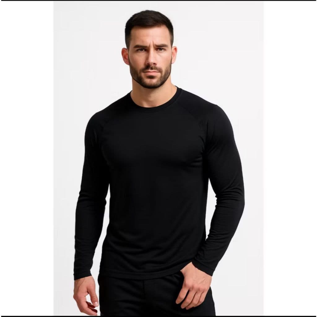 Camisa Térmica Proteção Uv 50+ Segunda Pele Camiseta Blusa Malha Fria Unissex Academia Manga Longa Moda fenix