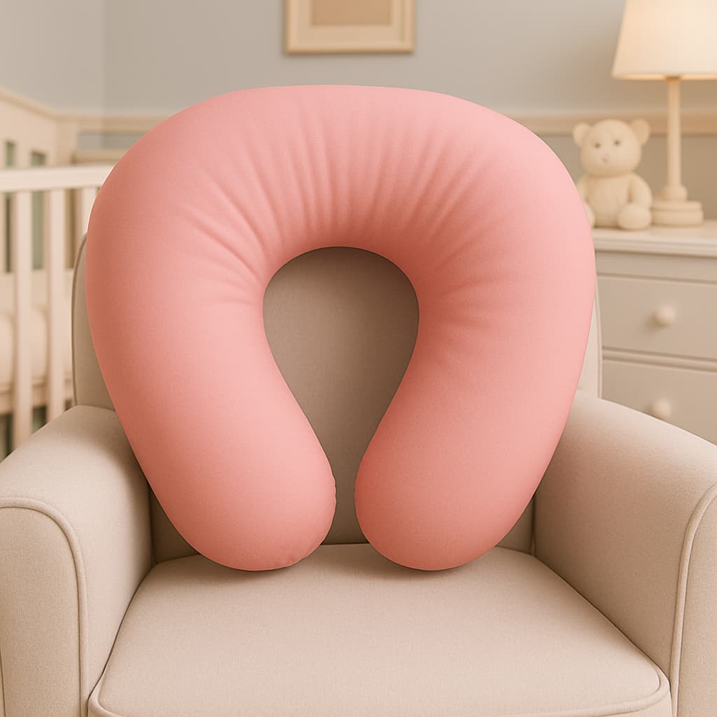 Almofada de Amamentação Micro Percal Conforto Premium | Apoio para Bebê e Mamãe | Antialérgica Lavável