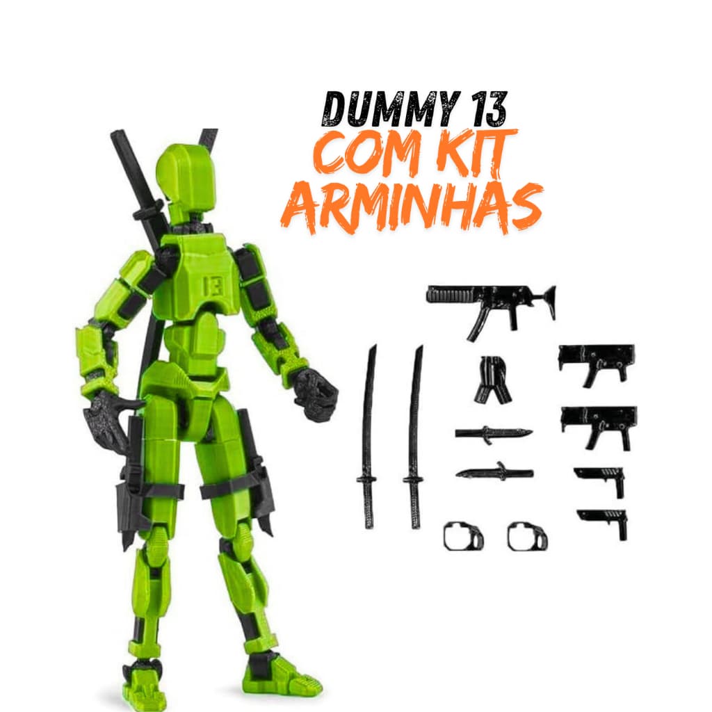 Boneco Dummy 13 Articulado – Ideal para Desenho,Decoração Geek e Colecionadores kit arminha presente