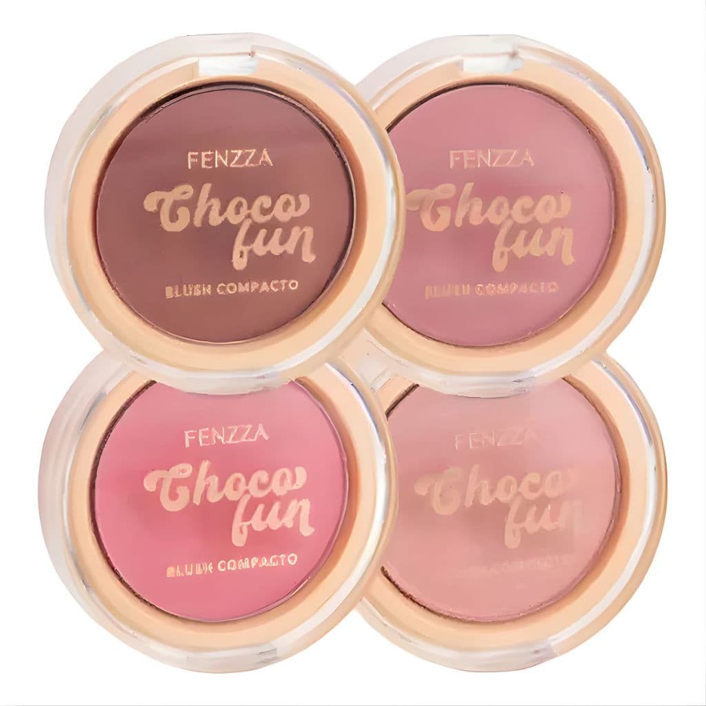 Blush Compacto Facial Choco Fun - Fenzza
