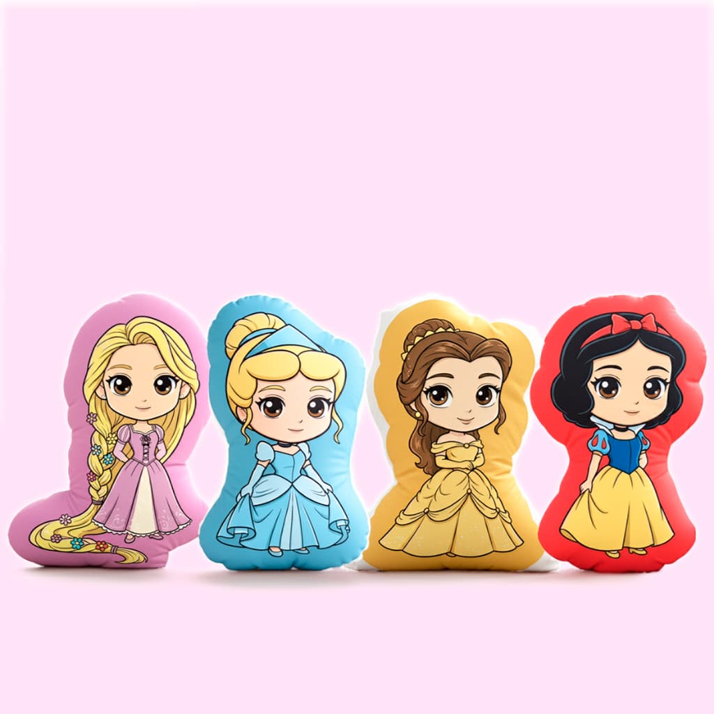 Almofada Princesas Disney Micropercal 48x40 com Enchimento Macio