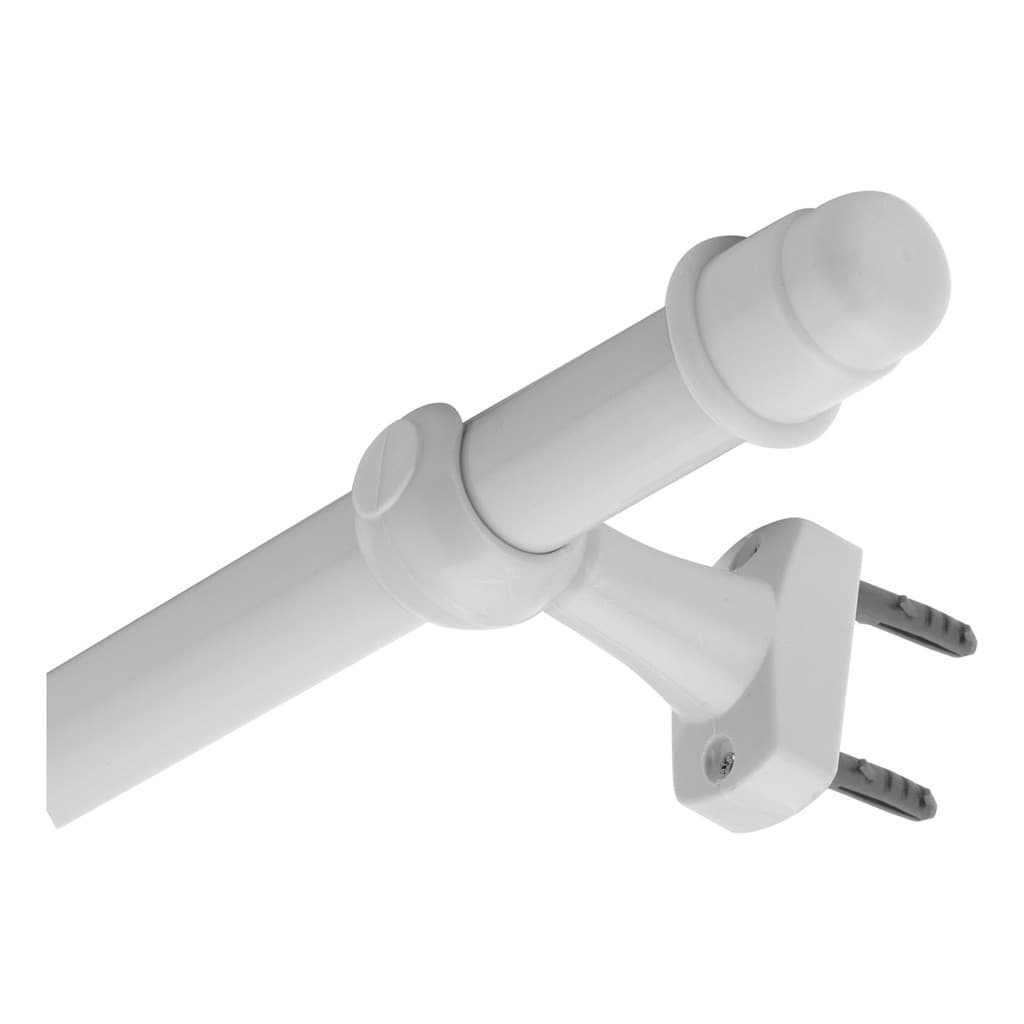 Kit Varão Para Cortina 2 Metros 28mm Grosso Reforçado Aço Completo - Não Entorta