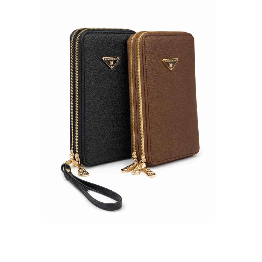 Carteira Feminina Grande Dupla Porta Celular e Cartão
