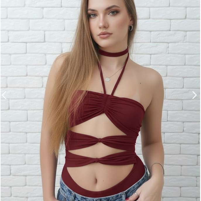 Body Feminino Amarração 3 formas Sexy Casual e Balada Tendência Blogueira Moda Verão Roupa Feminina