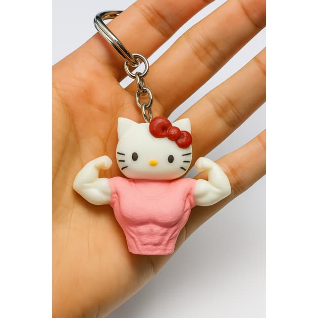 Chaveiro Hello Kitty Maromba/Musculosa - Chaveiro Academia - CHAVEIRO TREINO/FITNESS