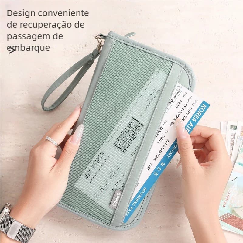 Capa de Passaporte de Viagem À Prova D'água - Acessório Essencial para Turistas