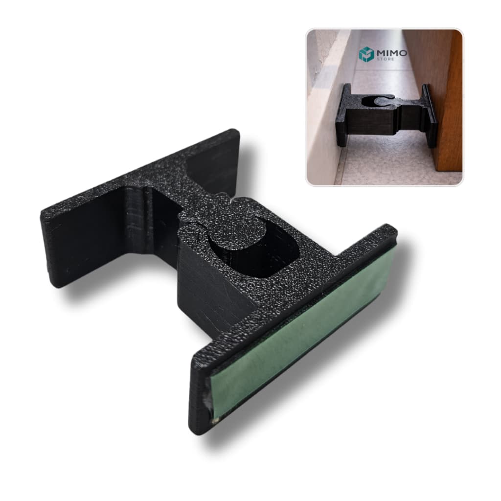 Trava Para Porta Sem Furar Dupla Face | Anti-Batida Vidro e Madeira – Super Resistente