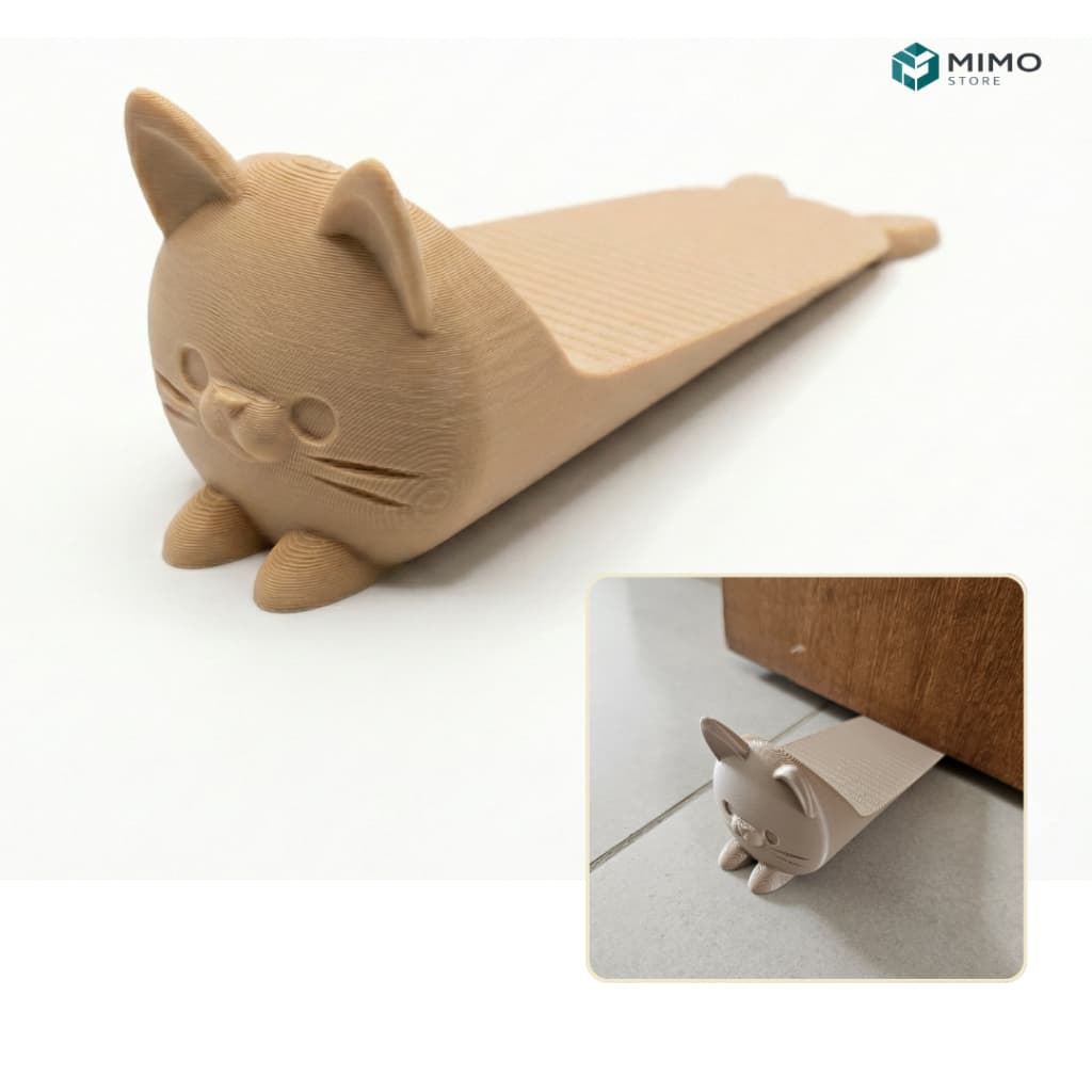 Trava Porta Gatinho Fofo Antiderrapante Peso de Porta Decorativa Casa Segura