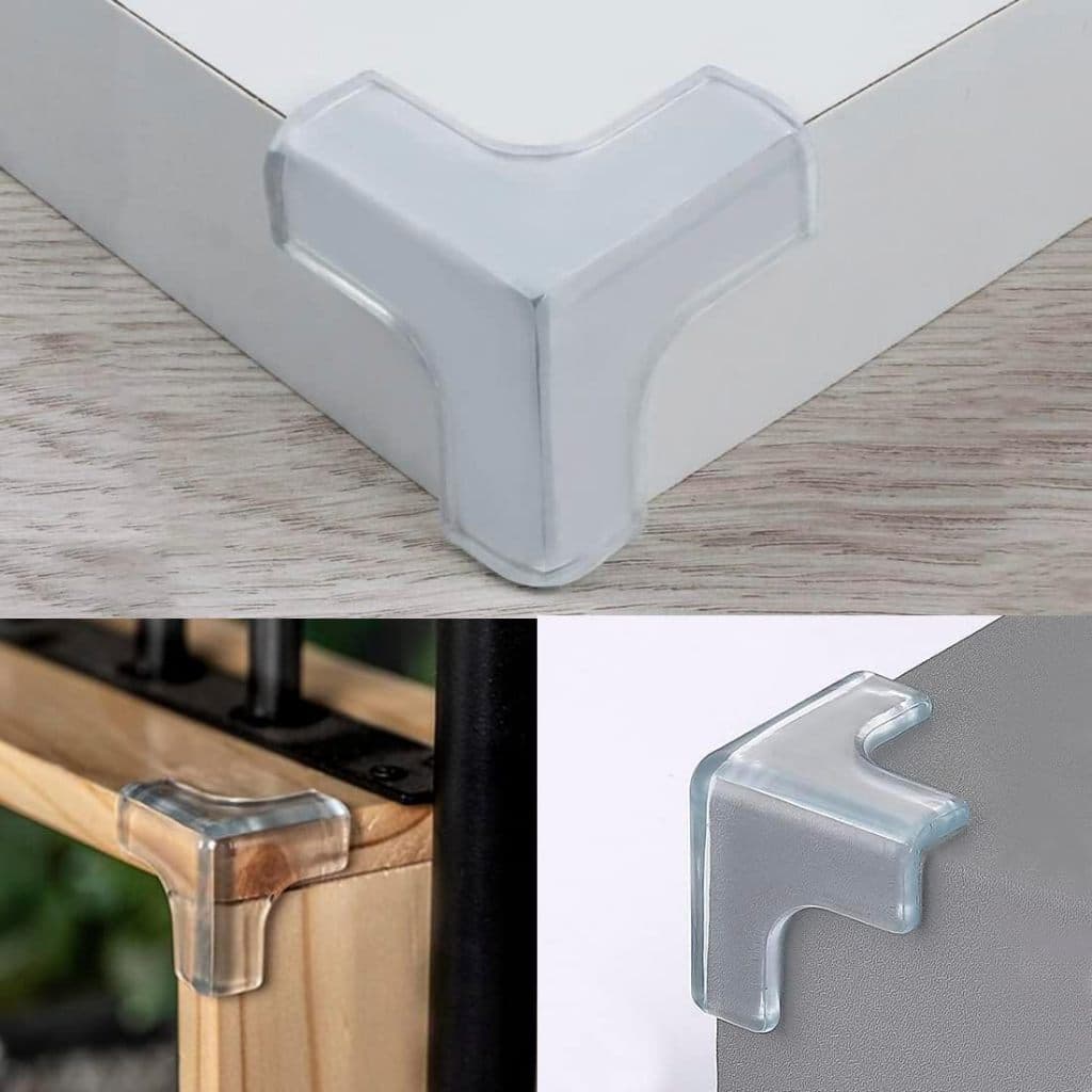 8 Protetores Anti-colisão – Quina Silicone Mesa para Crianças & Bebês