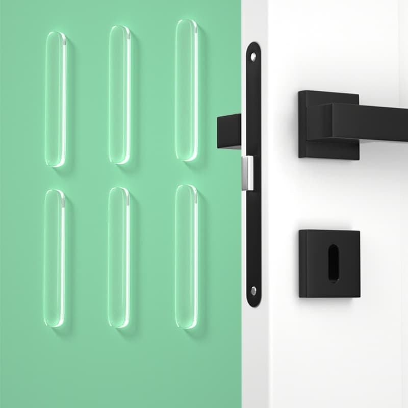 10 Kit Silicone Anti Colisão Para Móveis E Portas Amortece Fechadas Barulhentas Aplica Instantaneamente E Esquece