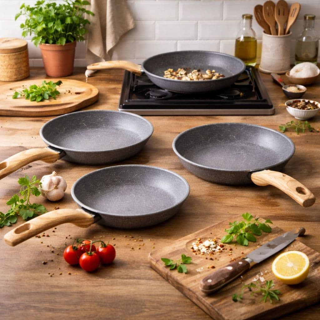 Frigideira Antiaderente Cerâmica 20Cm 22Cm 24Cm 28Cm - Não Gruda - Premium