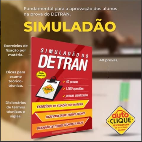 Simulado Interativo com 40 Provas Do Detran e 1200 questões