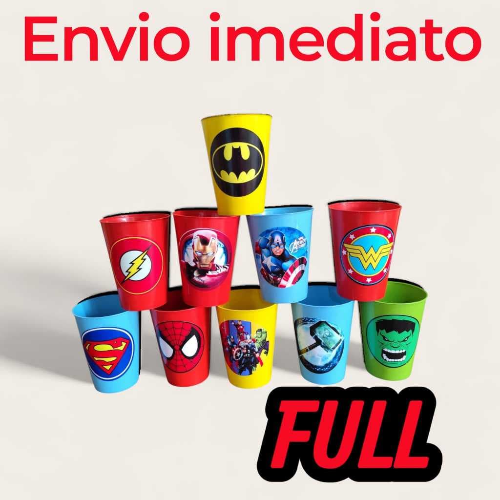 Kit Copos Plastico 300 ml,Copos Reutilavel,Festas,Eventos,Infantil,Garanta um toque unico e inesquecivel para seu evento