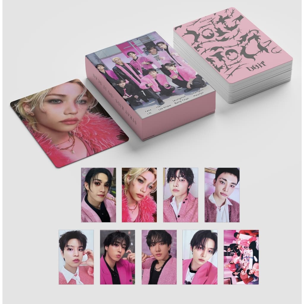 9 Pcs Photocards Lomo Cards Stray Kids SKZ Kpop Séries Cartões Postais fotos