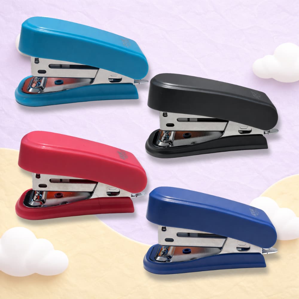 Mini Grampeador Plástico Jocar Office | Até 10 Folhas – Com Extrator