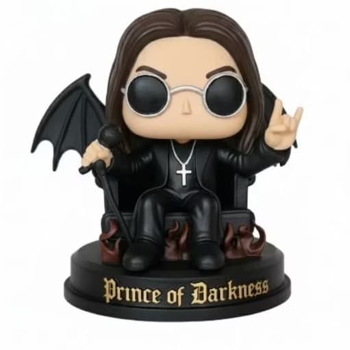 Escultura 3D Colecionável Ozzy Osbourne em Resina – Pintura Manual