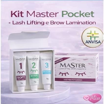 Kit Master Pocket Profissional – Lash Lifting e Brow Lamination ANVISA