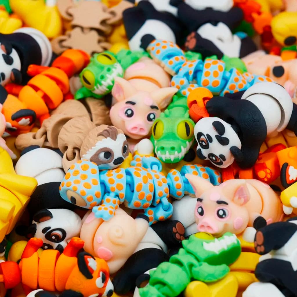 Mini Animais Articulados Kit Sortido 12 Unidades 3 a 5cm Sem Repetição Colecionaveis