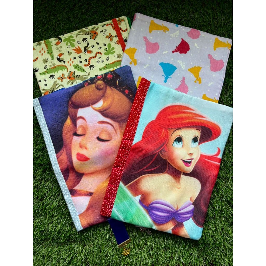 Capa para livros em tecido estampas variadas