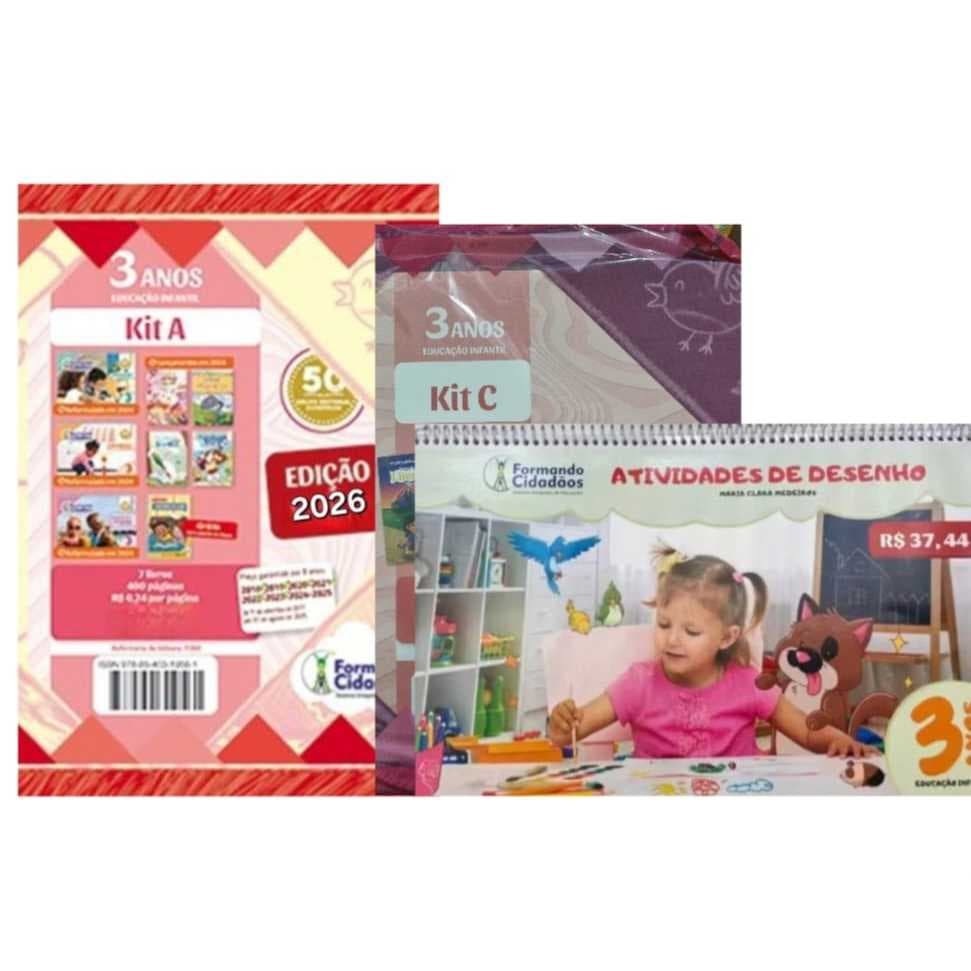 Formando Cidadãos 3 Anos Kit A,B e C ( Educação Infantil)