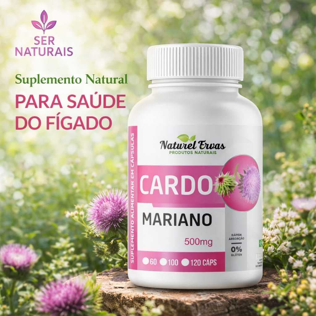 SILIMARINA 120 CÁPSULAS 500mg | CARDO MARIANO | O MAIS VENDIDO DO MERCADO
