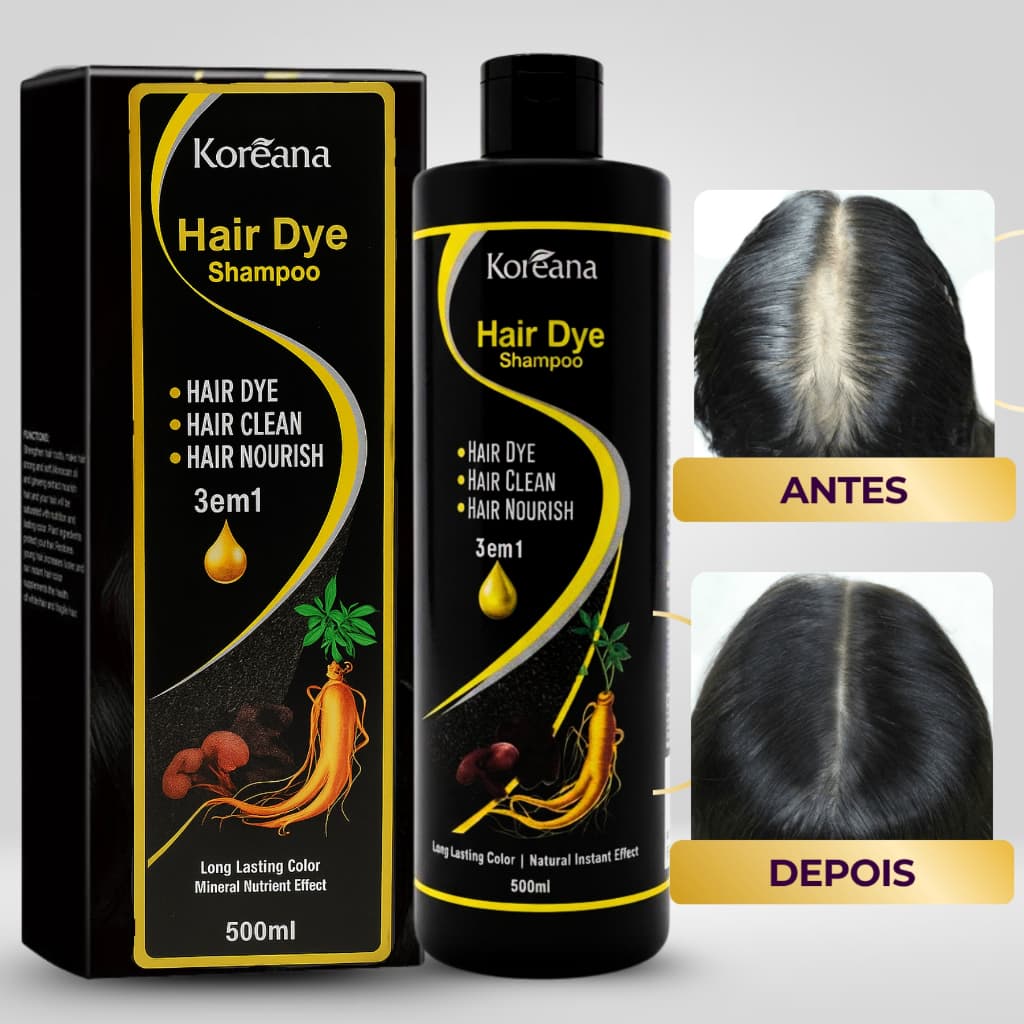 Hair Day Shampoo Tonalizante  Koreana 500ml | Limpeza e tratamento.