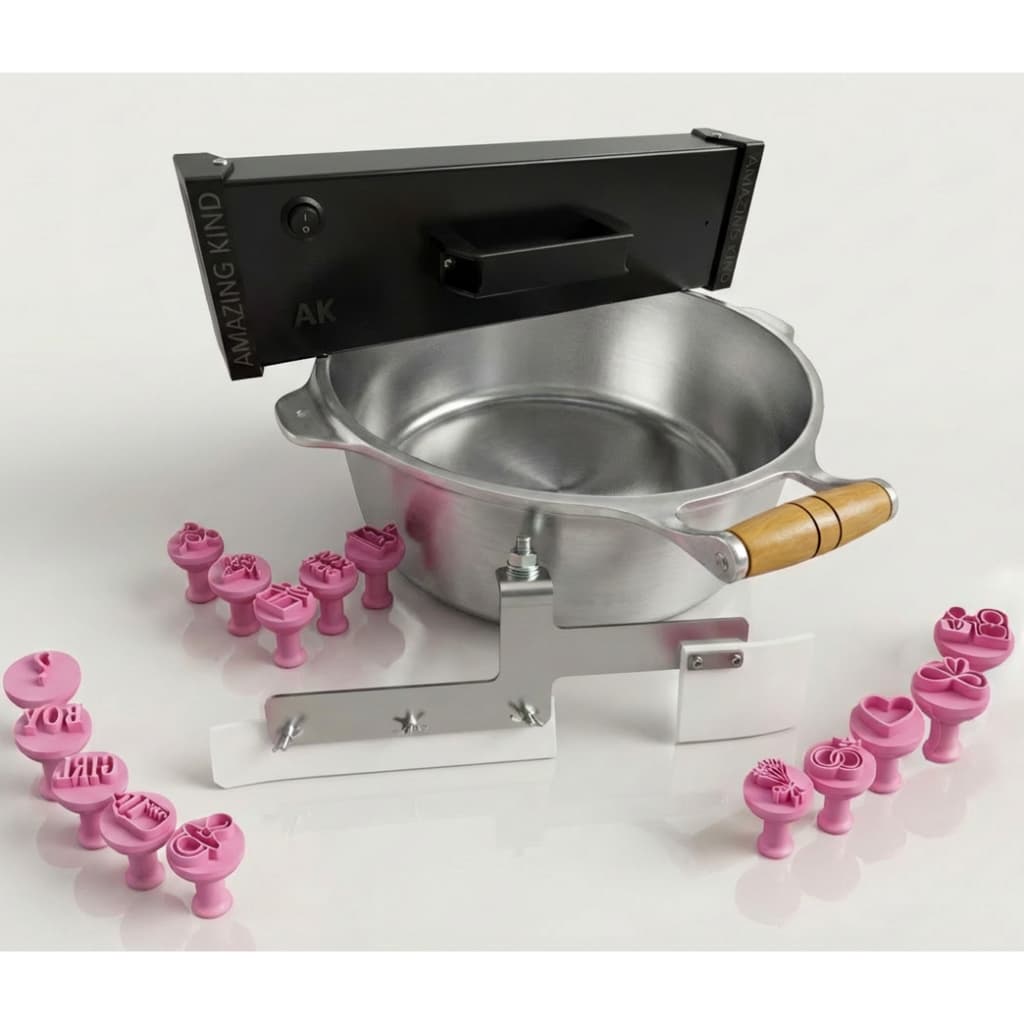 Panela Mexer Doces Brigadeiros + 15 brindes haste inox de fácil limpeza Bivolt 110/220