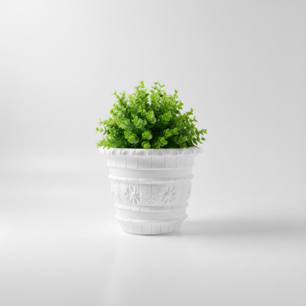 Vaso Para Plantas Flor Jardim Casa Decorativo Polipropileno 4 Litros Textura Moderno