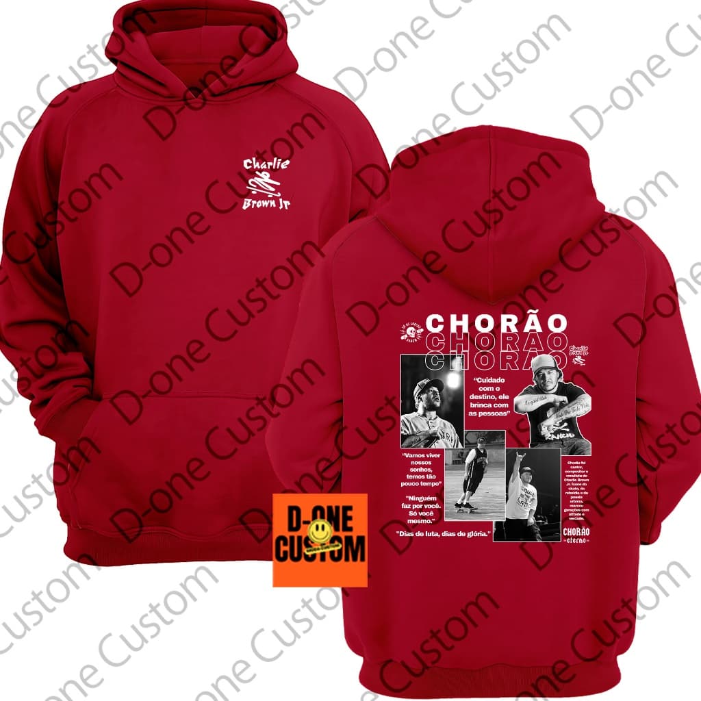 Moletom Blusa de Frio Chorão Charlie Brown Jr Estampado Homenagem Banda Rap Estilo