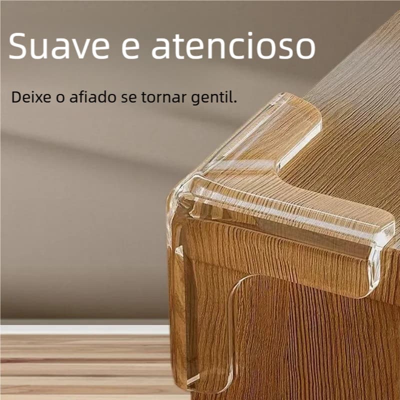 8 Protetores De Quina Mesa – Silicone Anti-colisão Segurança Bebê