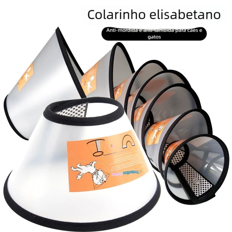 Colar Elizabetano Cirúrgico Premium – Para Cães Tamanhos N1 a N7