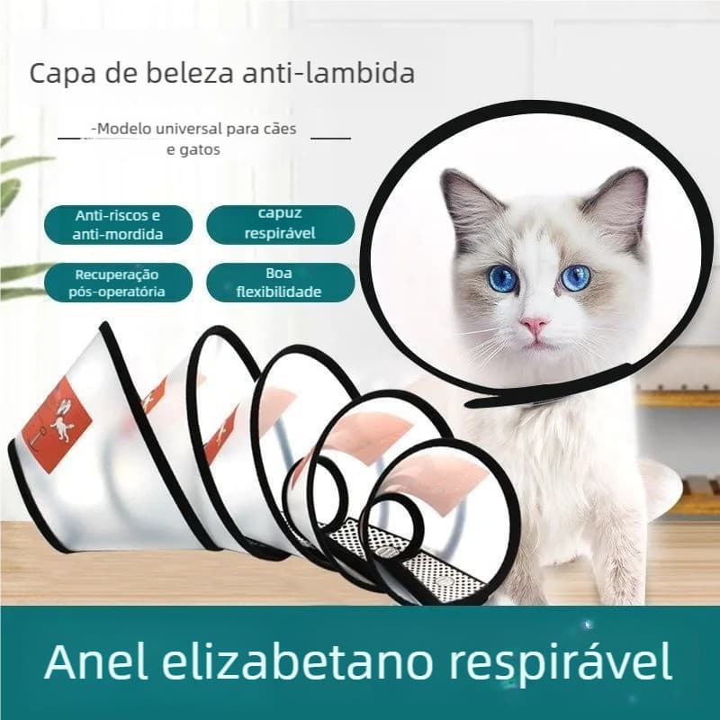 Colar Elizabetano Pet Premium – Cirúrgico para Cães N1 ao N7