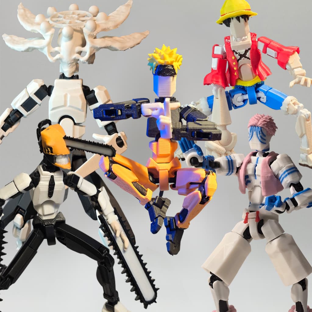 Coleção completa Dummy 13 Articulado - Animes Geek para criança brincar colecionar -enviado montado