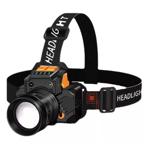 Lanterna De Cabeca Prova Dagua Farol De Cabeça Potente Forte Profissional Led Com Recarregável USB