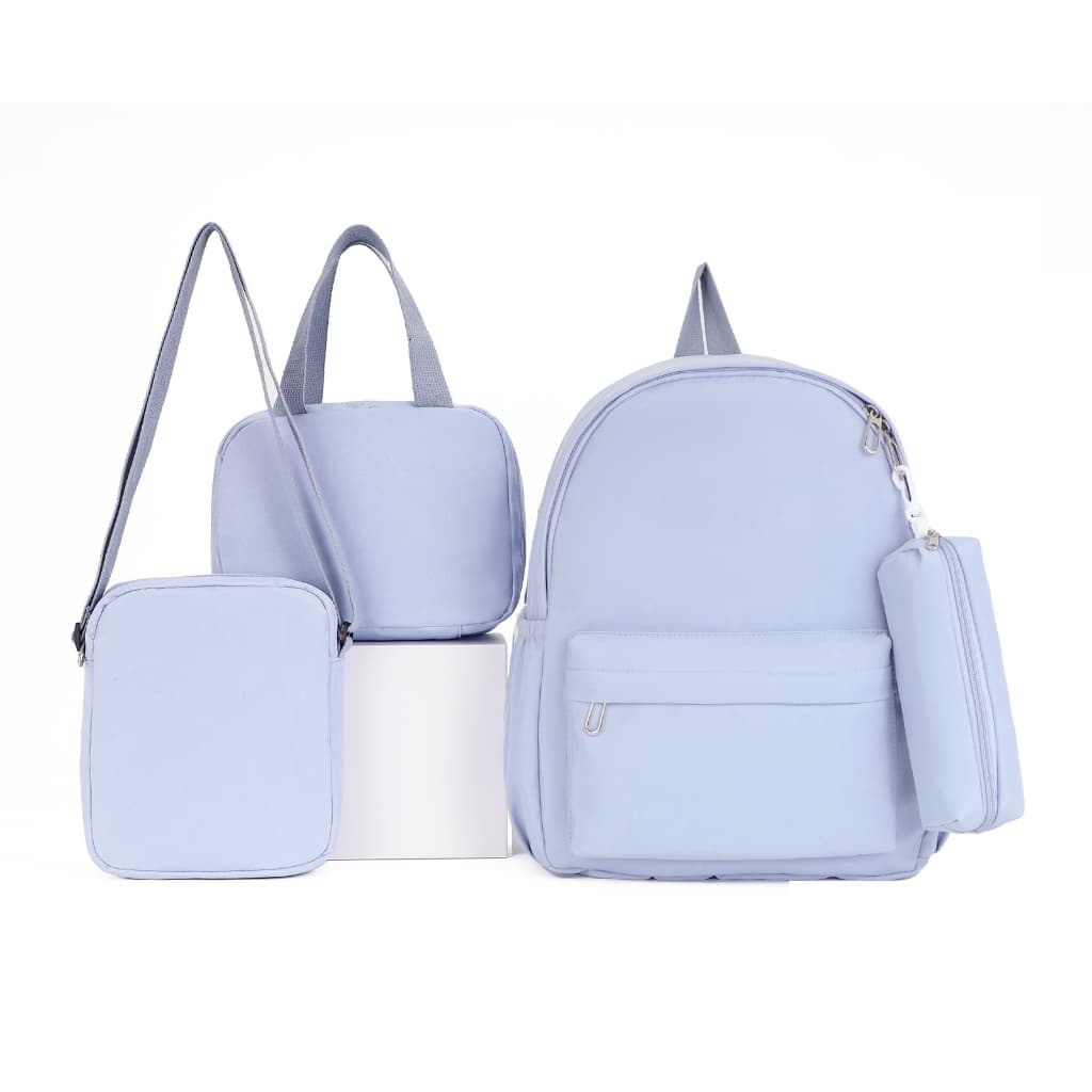 Mochila Escolar Bolsa é Linda Moda Simples de Grande Capacidade Unissex