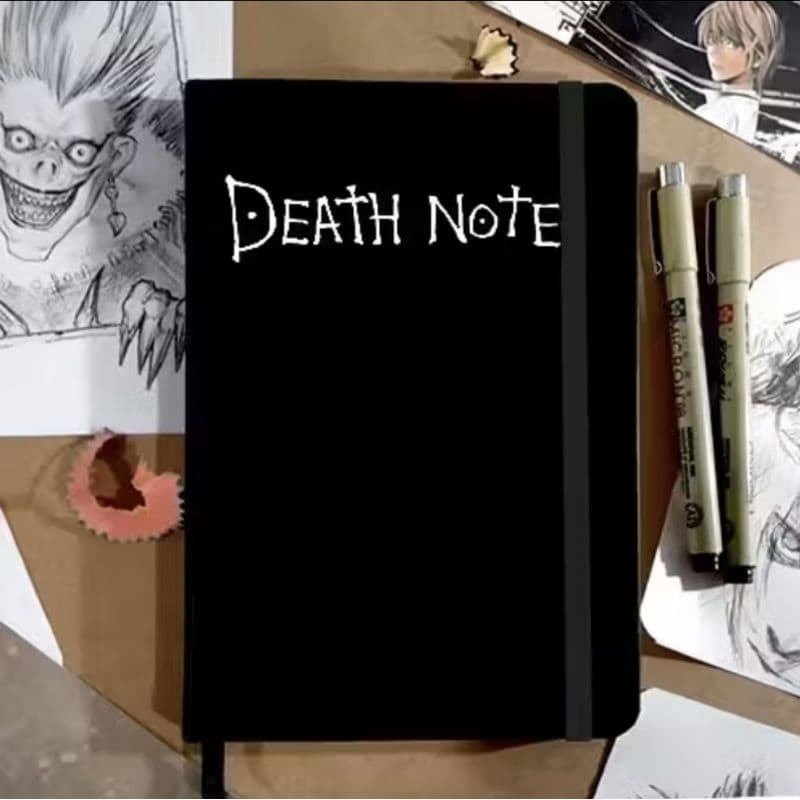 >Caderneta Tipo Moleskine 14x21 DEATH NOTE