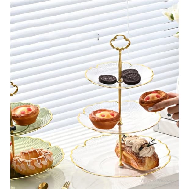 Suporte de Doces e Petiscos de 2 e 3 Andares  Decorativa para Mesa Posta, Festas, cha da tarde e eventos