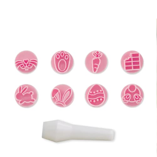 KIT CARIMBO PÁSCOA BLUE STAR 8 PEÇAS