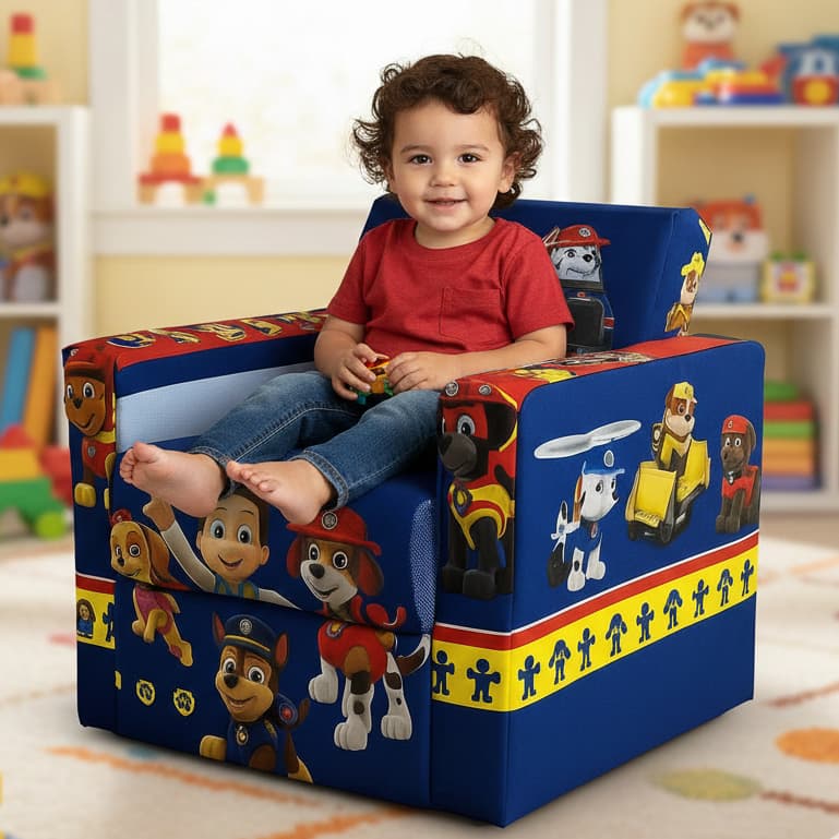 Sofazinho Infantil Personagens Confortável Compacto Decorativo Multiuso