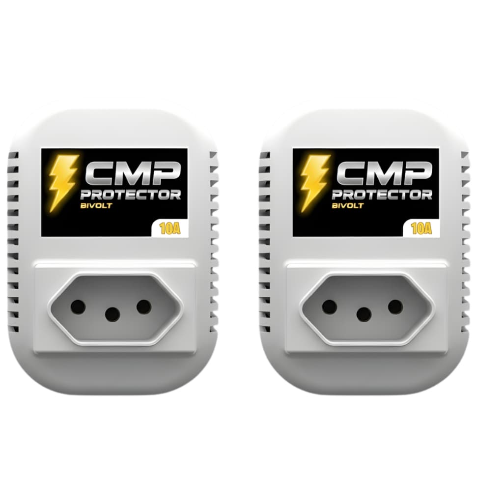 Kit 2 Protetores De Surto Eletrico Geladeira,tvs Tomada 3pinos 10a e 20a