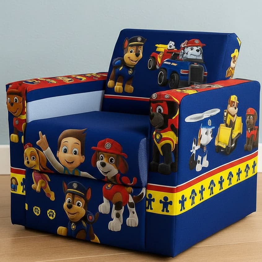 Sofá Para Crianças Decorativo Multiuso Versátil Personagens 2 a 5 Anos