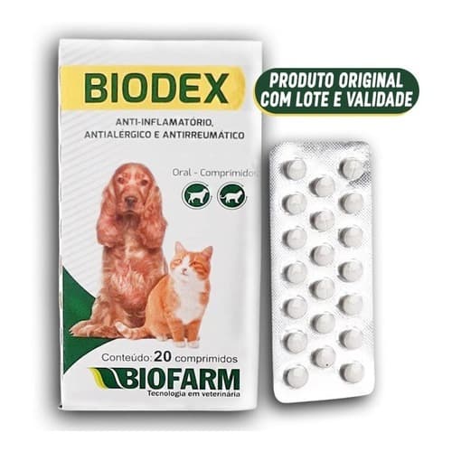Biodex Anti-inflamatório 20 Comprimidos - BLISTER e Bula